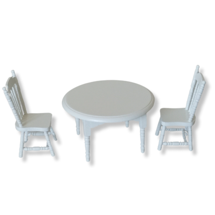 白いテーブル（白イス×2） (複製)
